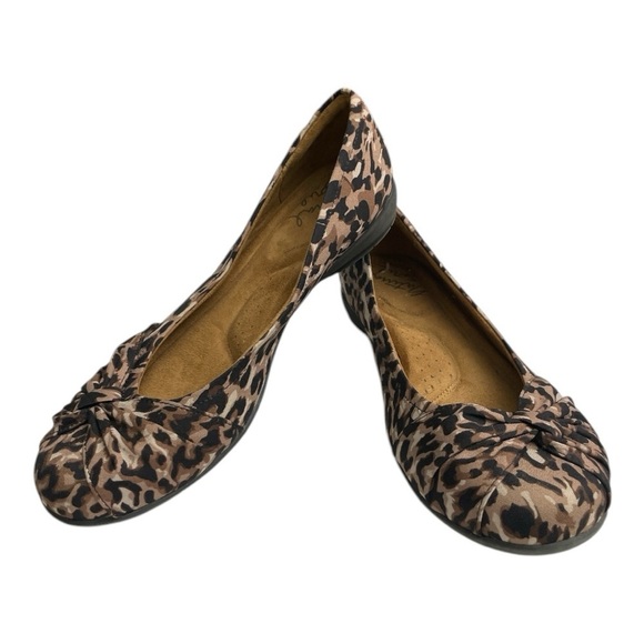 Natural Soul All Thru Comfort Slip Genie Leopard Print Twist
Front Flat Sz 9 - Picture 6 of 11